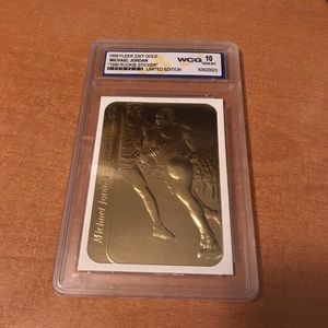 1998 Fleer 23kt Gold Michael Jordan Limited Ed. - image 1